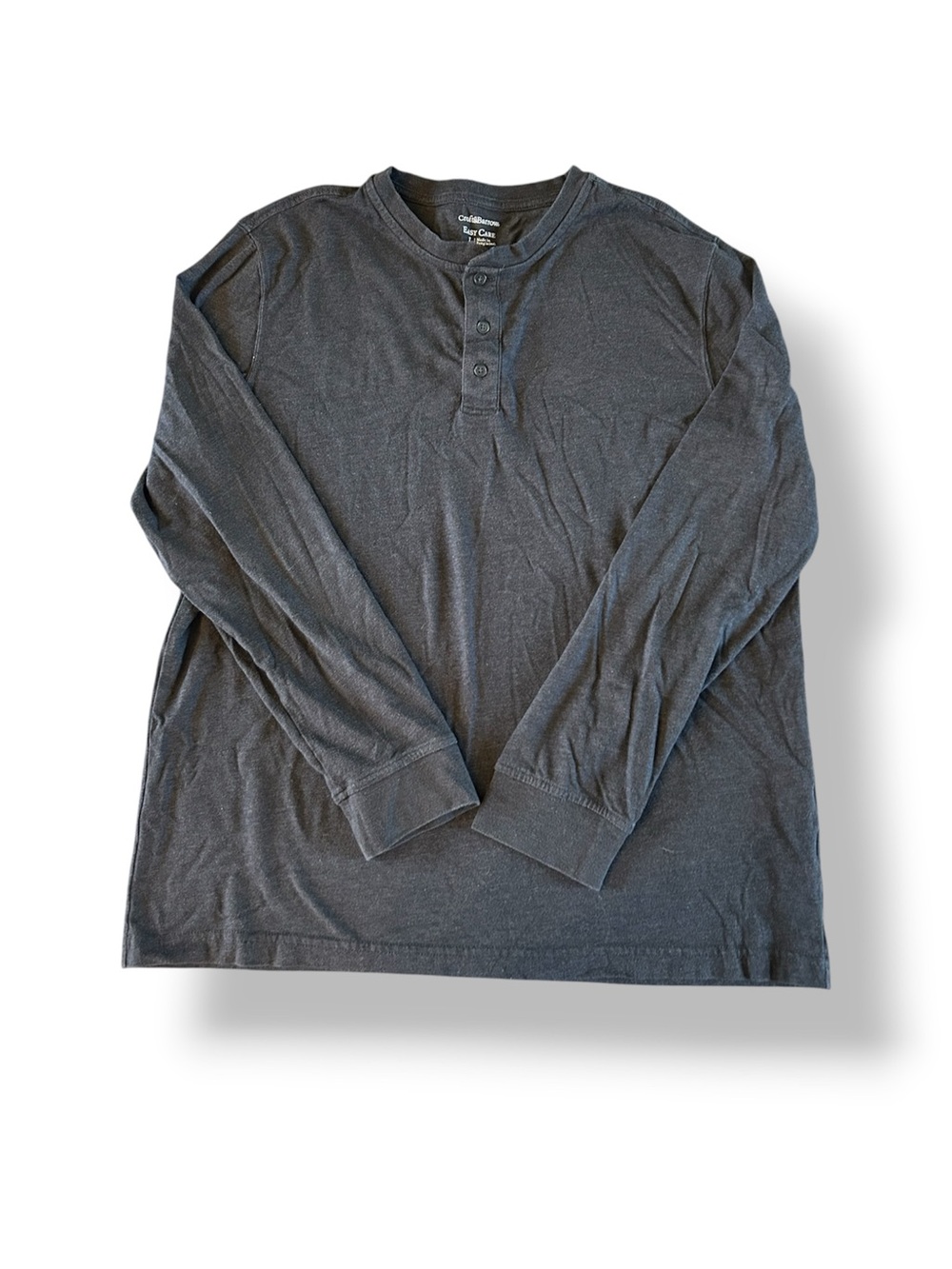 [Croft & Barrow] Gray Henley Long Sleeve